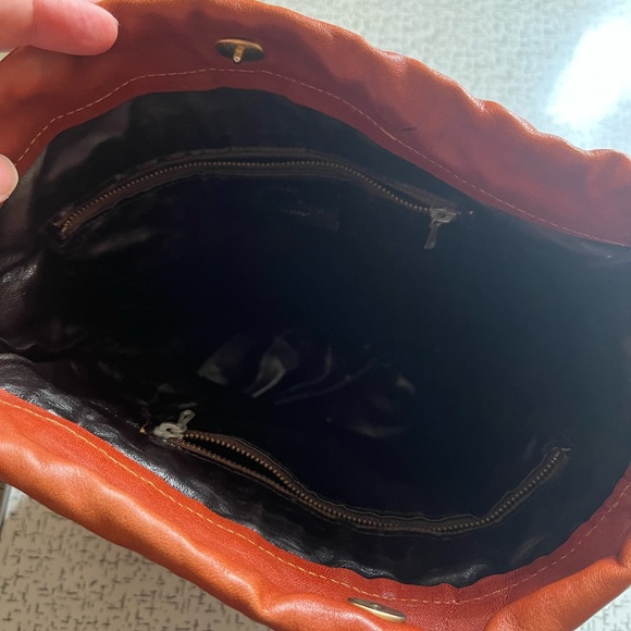 Vintage Italian suede stripe handbag - Picture 4 of 4